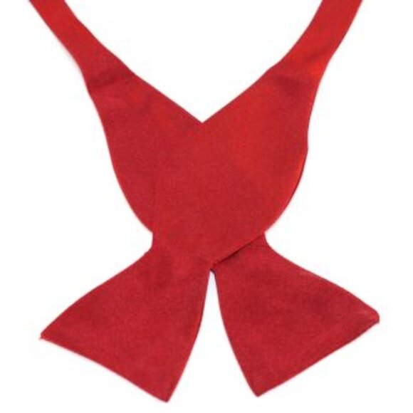 NEW Lanae Joy Silk Adjustable Bow Tie Bowtie / Red / Privat… - Picture 2 of 4